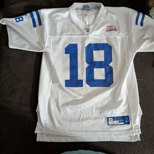 NFL Reebok Peyton Manning #18 Indianapolis Colts Jersey Youth Large L